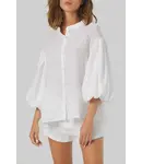 MR MOOD Mrs Balon Shirt - 100% linen - White