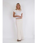 Neo Noir Viso Linen Skirt - Natural