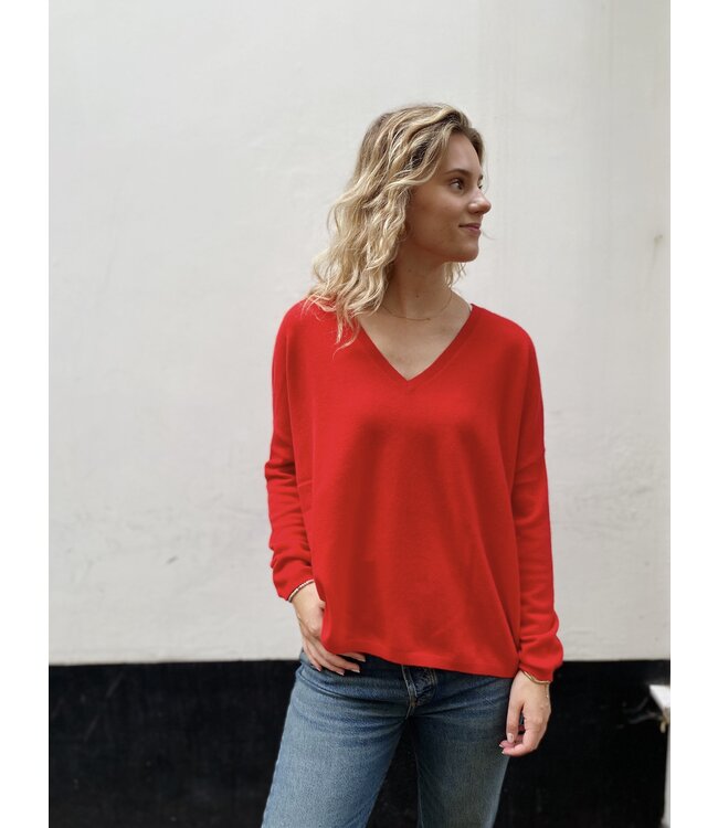 les tricots de lea Monjakoe Pull - Rouge