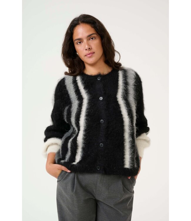 SafiGZ cardigan - black/grey multi