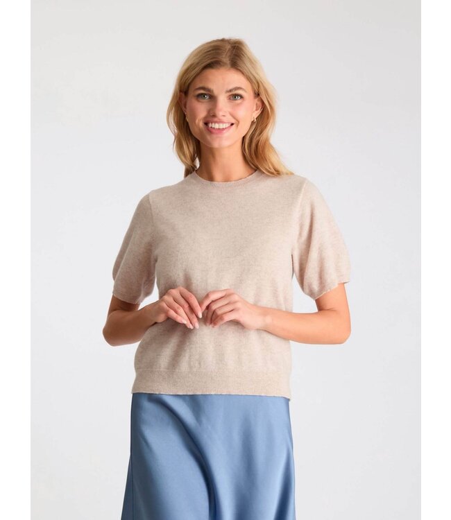 Missy knit tee - Sand Melange