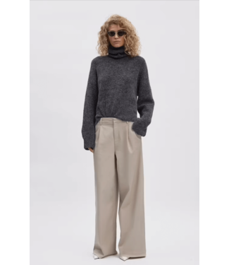 Gestuz AlphaGZ rollneck - Charcoal melange