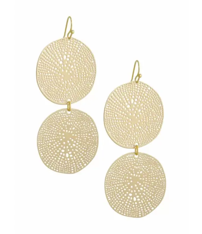 LANGE OORBELLEN MAT GOUD (7CM)