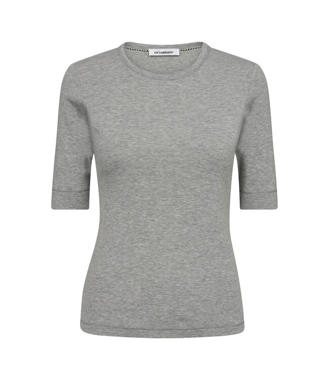 Co'couture GrannyCC ss Tee - Grey melange