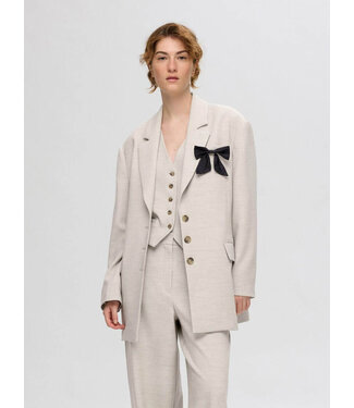 Selected slfrita-paxa oversized blazer - dove melange
