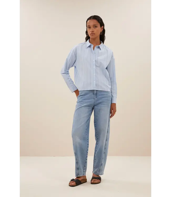 by-bar begum denim pant - light denim