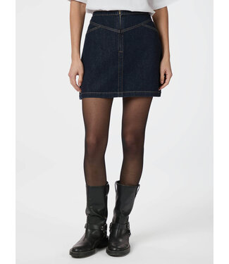 Neo Noir Gabani Denim Skirt - Dark Blue