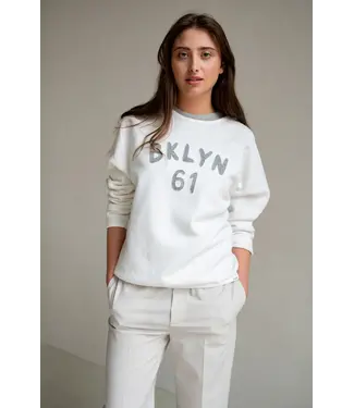 Penn & Ink S25T1145 - white grey melange