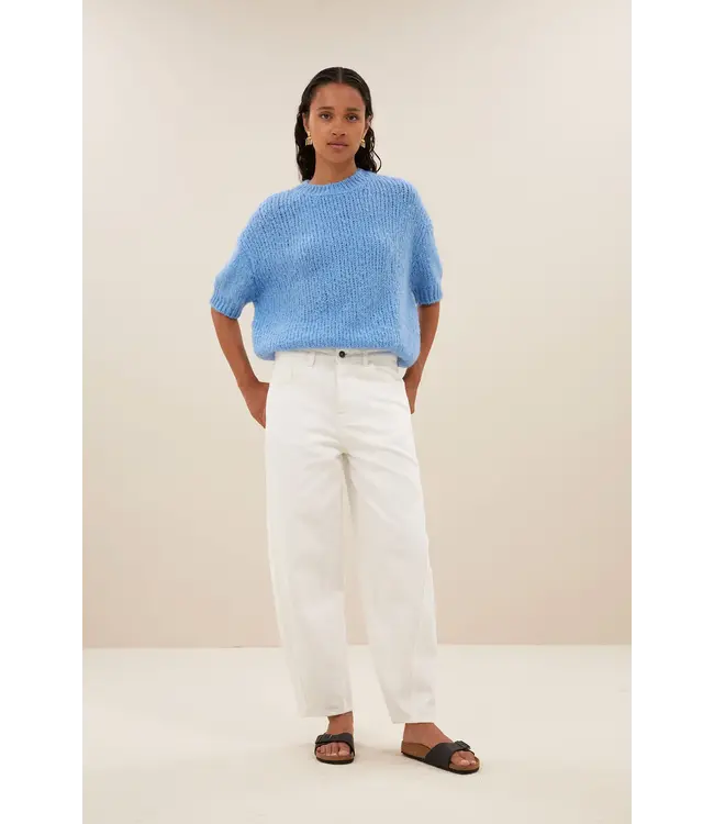 begum white pants - white
