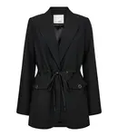 Co'couture VolaCC Pocket Tie Blazer- Black