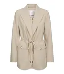 Co'couture VolaCC Pocket Tie Blazer- Bone
