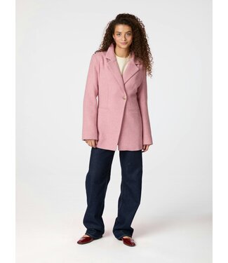 Neo Noir Bowie Herringbone Blazer - Light pink