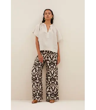 by-bar benji brown batik pants - brown batik