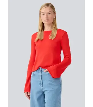 Modström IvonneMD flared oneck - fire red