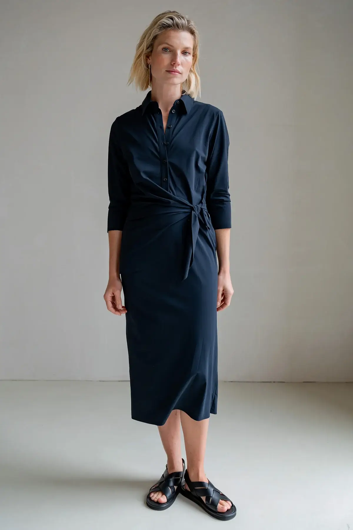 Midi Jurk Penn En Ink Jurk Oranje Penn Ink Midi Jurk S24z653ltd