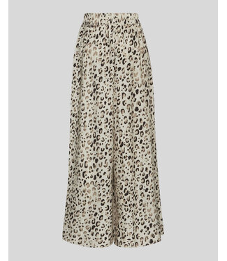 Moss Copenhagen MSCHAlyona Vlora HW pants aop - oatmeal leo