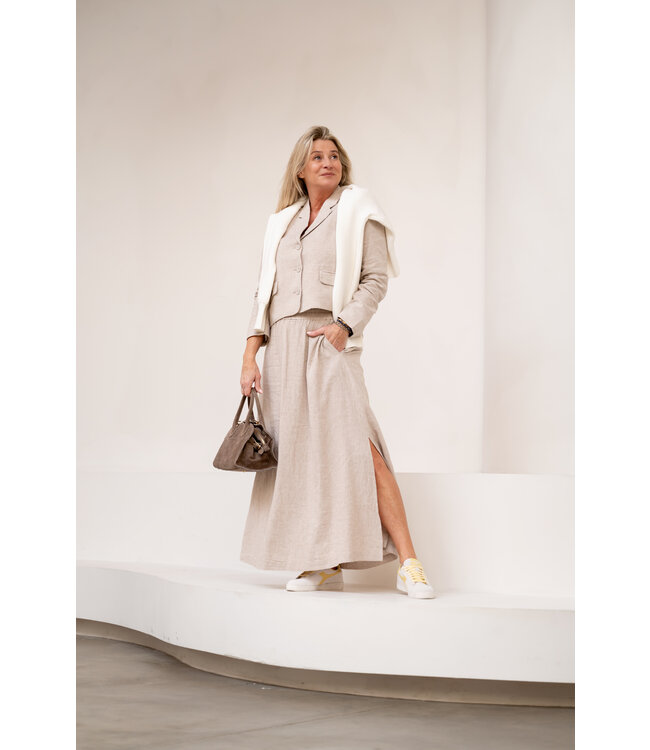 Linen Look With Skirt