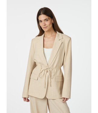 Neo Noir Jemmie Melange Blazer - Beige Melange