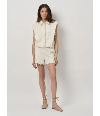 Dante 6 Zoly jacquard waistcoat - Butter Cream
