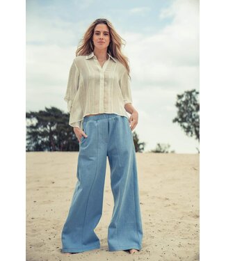 Est'Seven Alijah Blouse - Stripe Down