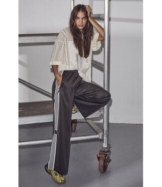 Haute L'Amitié Baggy Track Pants - Dark Grey