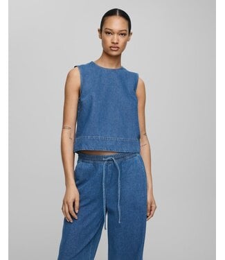 Moss Copenhagen MschJolene Elena Sl top - Mid Blue