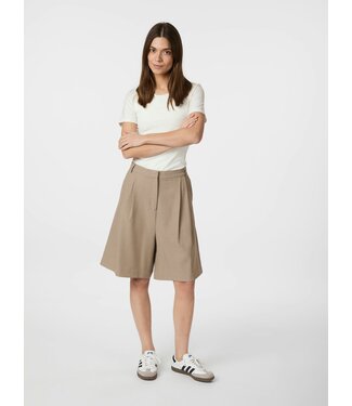 Neo Noir Nika Structure Bermuda Shorts - Dark Taupe