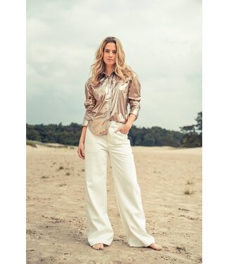 Est'Seven Griffith denim trouser - white denim