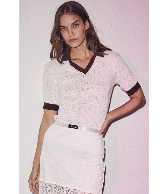 Haute L'Amitié Pointelle Team Knit - Off White