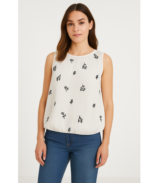 Co'couture ColleenCC Balloon Top - Off White
