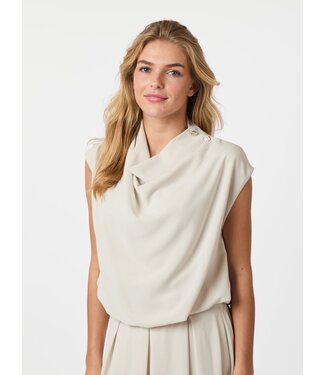 Neo Noir Ellis Blouse - Ivory - Pre order levering 16 juni