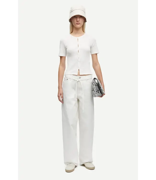 Samsoe Samsoe Saharper Jeans Belt - White Rock