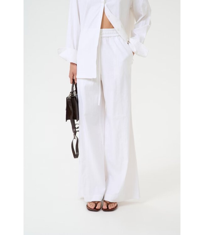 Gestuz GZizza Linen MW Pants - Bright White