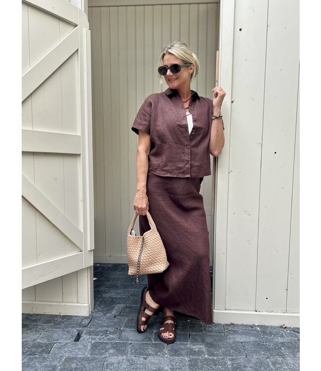 Brown Linnen Look