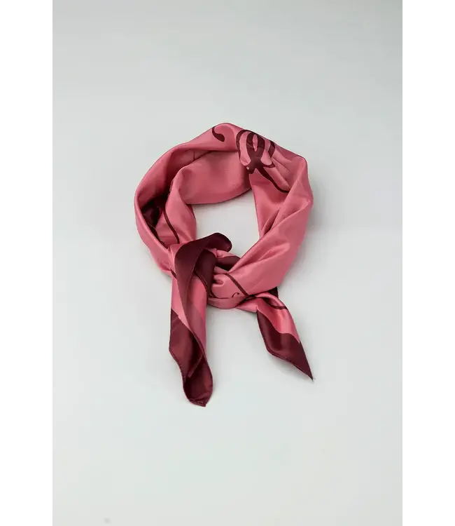 Bow19 Details Elle Silk Scarf - Pink