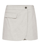 Co'couture LisaCC Linen Wrap Skirt - Bone