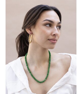 Ellen Beekmans Gemstone ketting fel groen