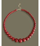 Ellen Beekmans Ketting met grote rode gemstones