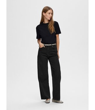 Selected SLFEssential ss boxy - Black