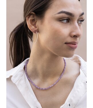 Ellen Beekmans Gemstone ketting lila