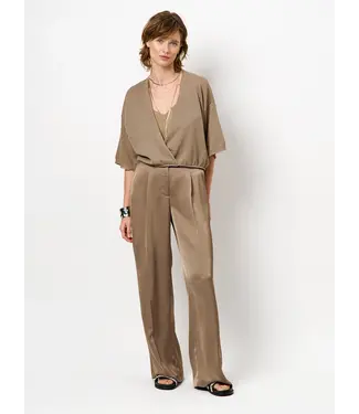 Dante 6 Jules Satin Smart Pants - Stone