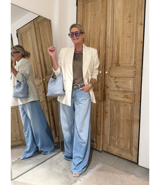 Brown & Blue Look