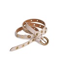 Femmes du Sud belt gold rings - offwhite