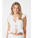 Neo Noir Netali S Voile Top - White