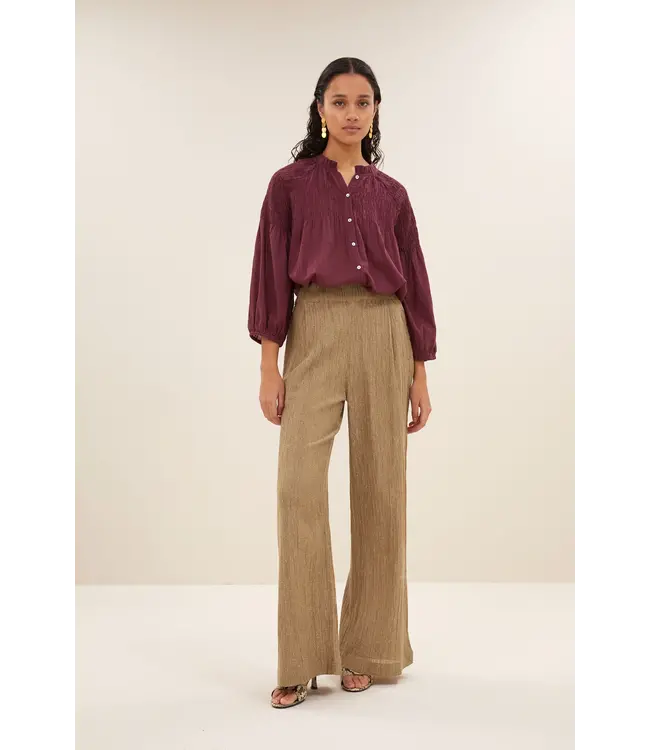 Benji lurex pants - Gold