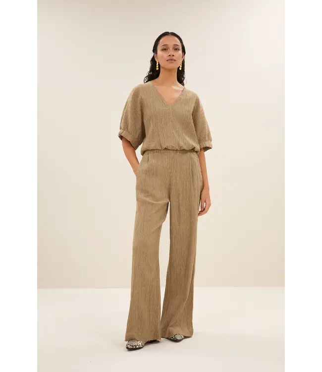by-bar Mabel Lurex Blouse - Gold