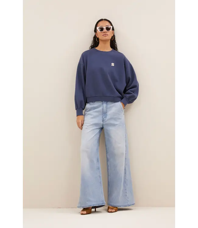 Bibi lucky curve sweat - winter blue