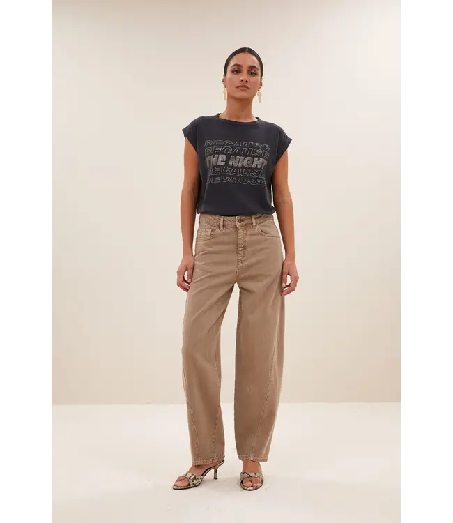 by-bar Begum sand pant - Stone sand