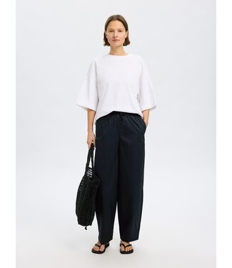 Selected SLFJuma hw Loose Barrel Pant - Black