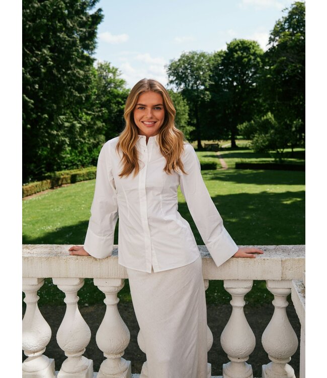 Caroli Poplin Shirt - White